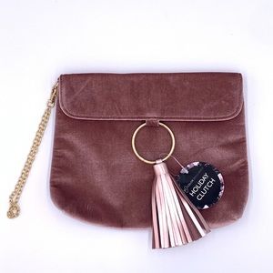 Ion Holiday Clutch with Chain Link Wristlet